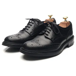 1880 'Worton' Black Leather Derby Brogues UK 7.5 G