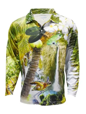 Adult Long Sleeve Tropical Sun Shirts - Tropics