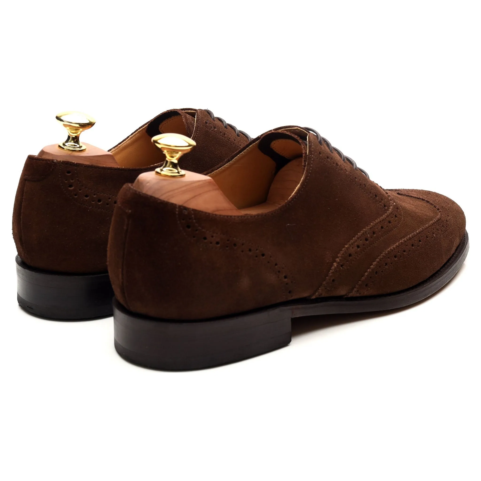 'Albert' Brown Suede Brogues Oxford UK 8 G