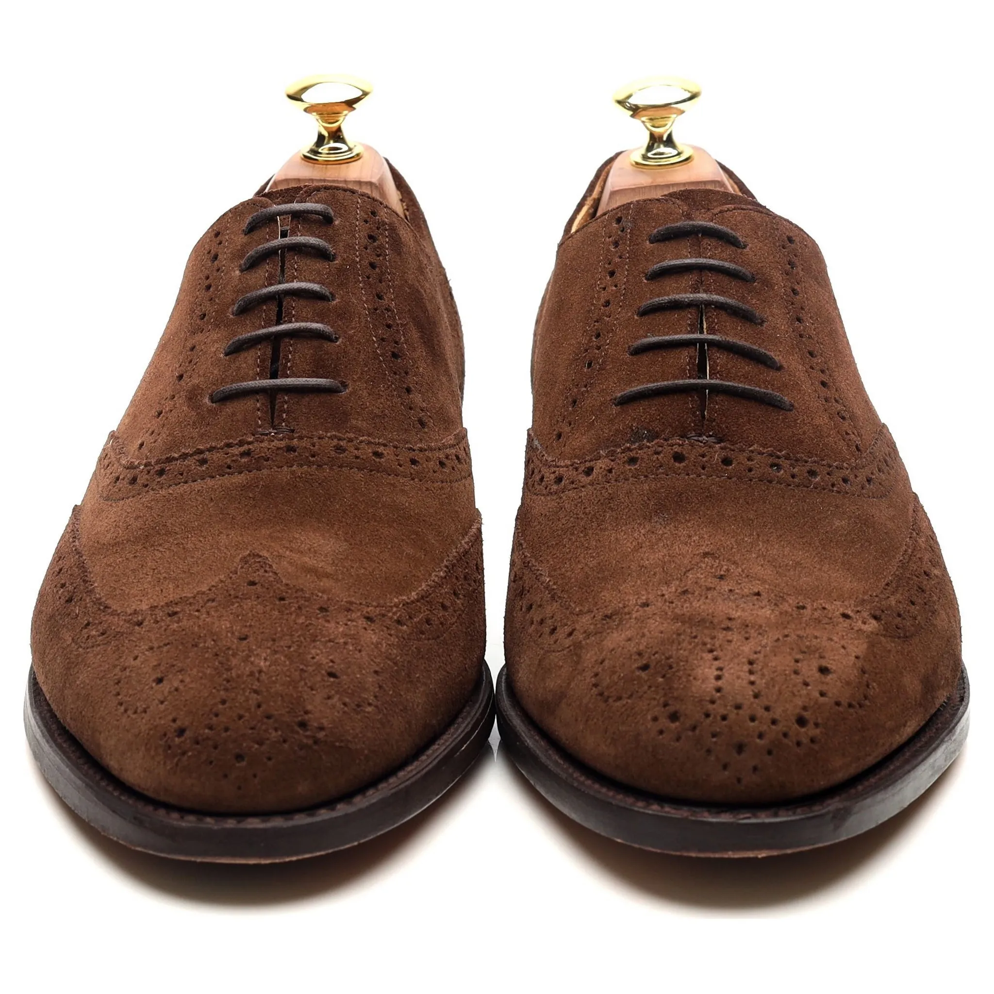 'Albert' Brown Suede Brogues Oxford UK 8 G