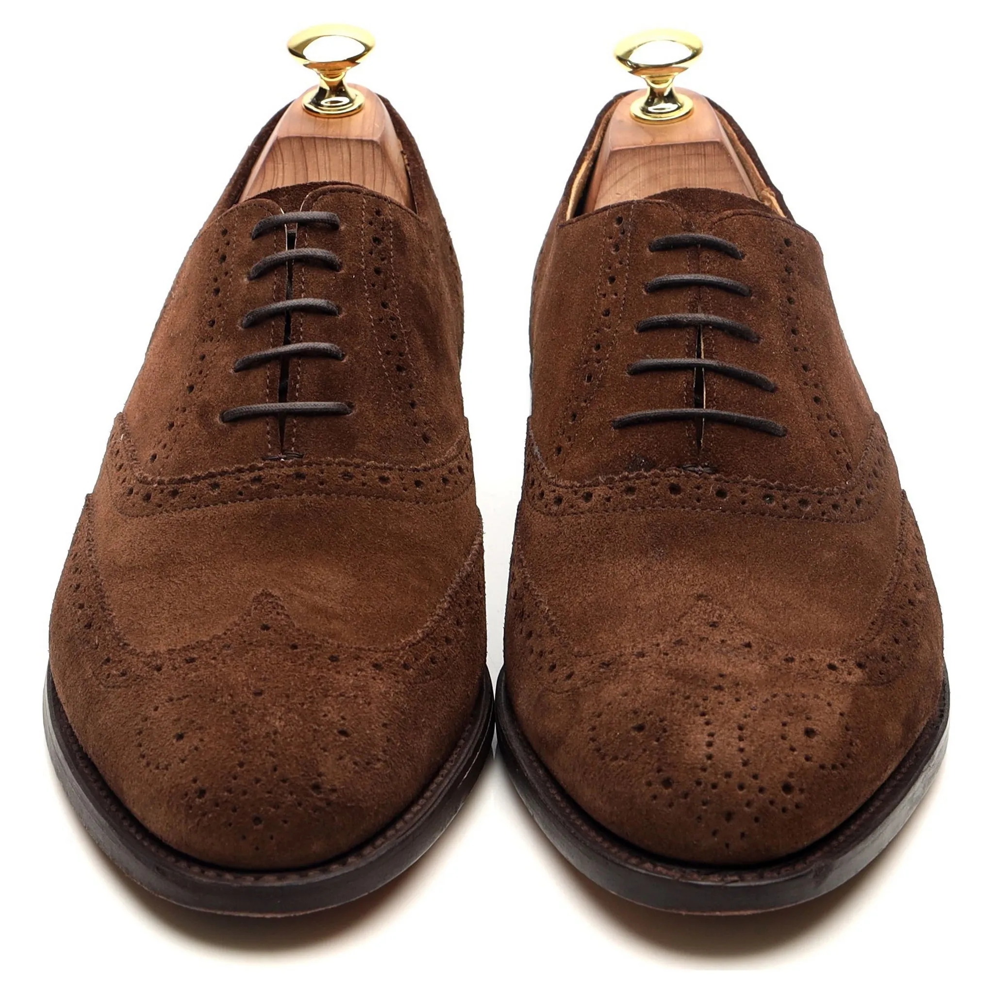 'Albert' Brown Suede Brogues Oxford UK 8 G