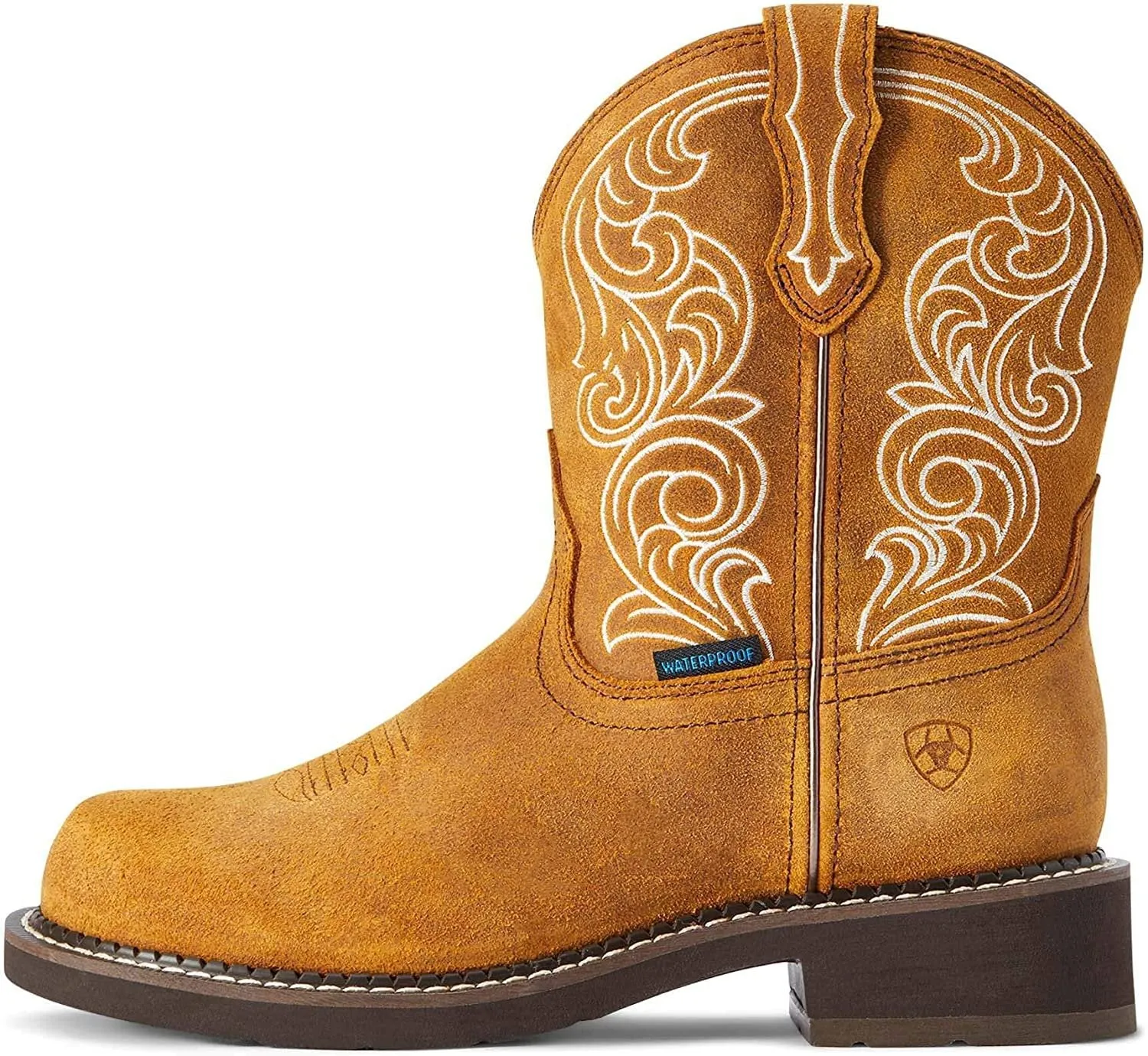 Ariat Women's Fatbaby Heritage Waterproof Western Boot, Ginger Spice