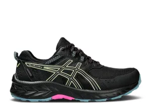 ASICS WMNS GEL VENTURE 9 WATERPROOF 'BLACK LIME GREEN' sneakers, black