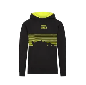 Aston Martin F1 Kids Graphic Hoodie -  Youth Black