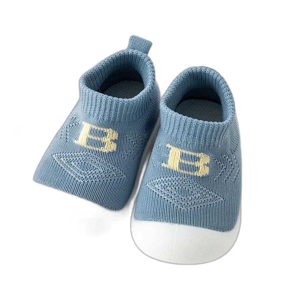 Baby "B" Sock Shoes - Blue