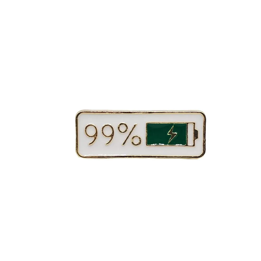 Battery Health Bars Enamel Pins