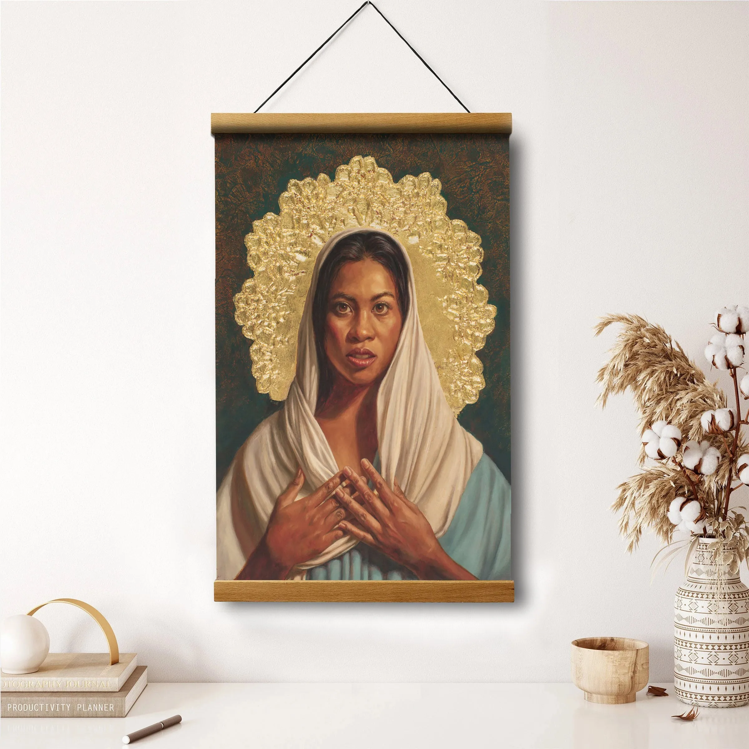 Be It Unto Me Hanging Canvas Wall Art - Christan Wall Decor - Religious Canvas