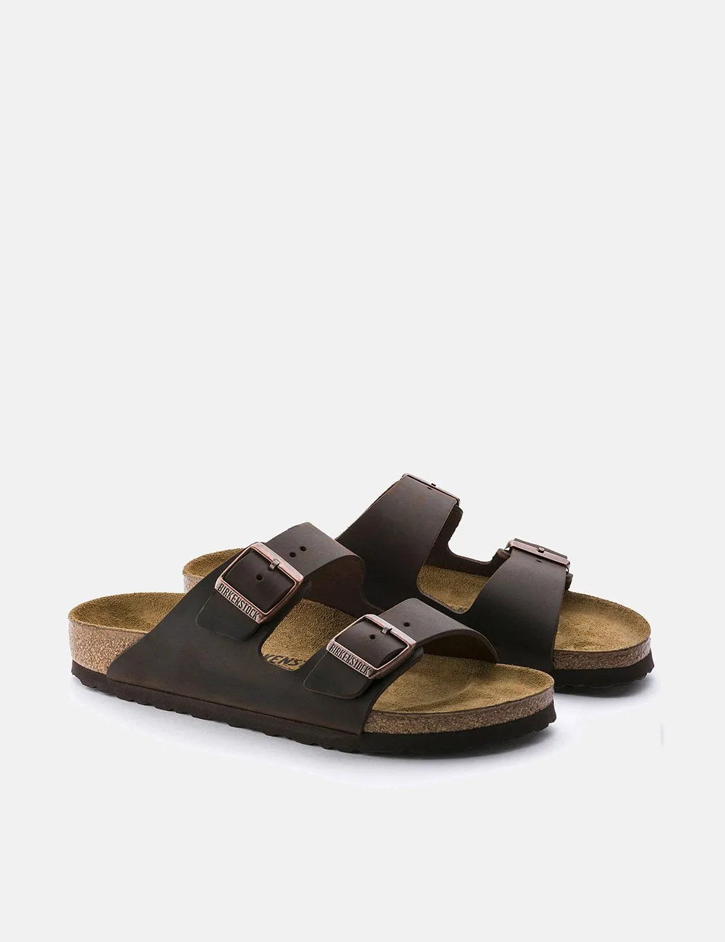 Birkenstock Arizona Oiled Leather Sandals (Regular) - Habana