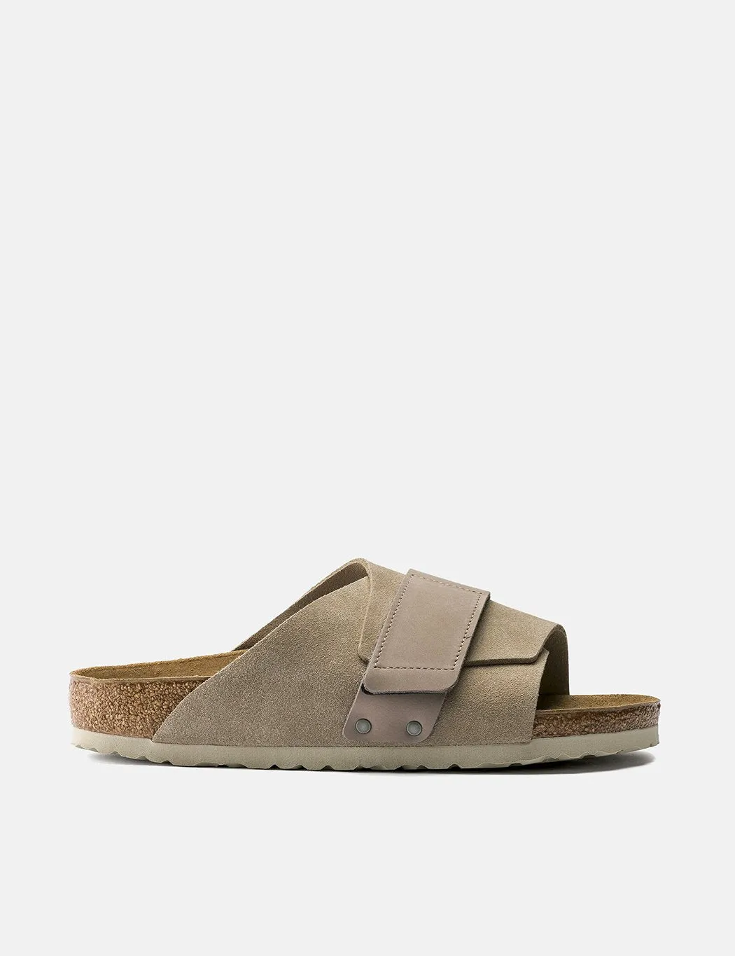 Birkenstock Kyoto Nubuck/Suede Leather (Narrow Footbed) - Taupe