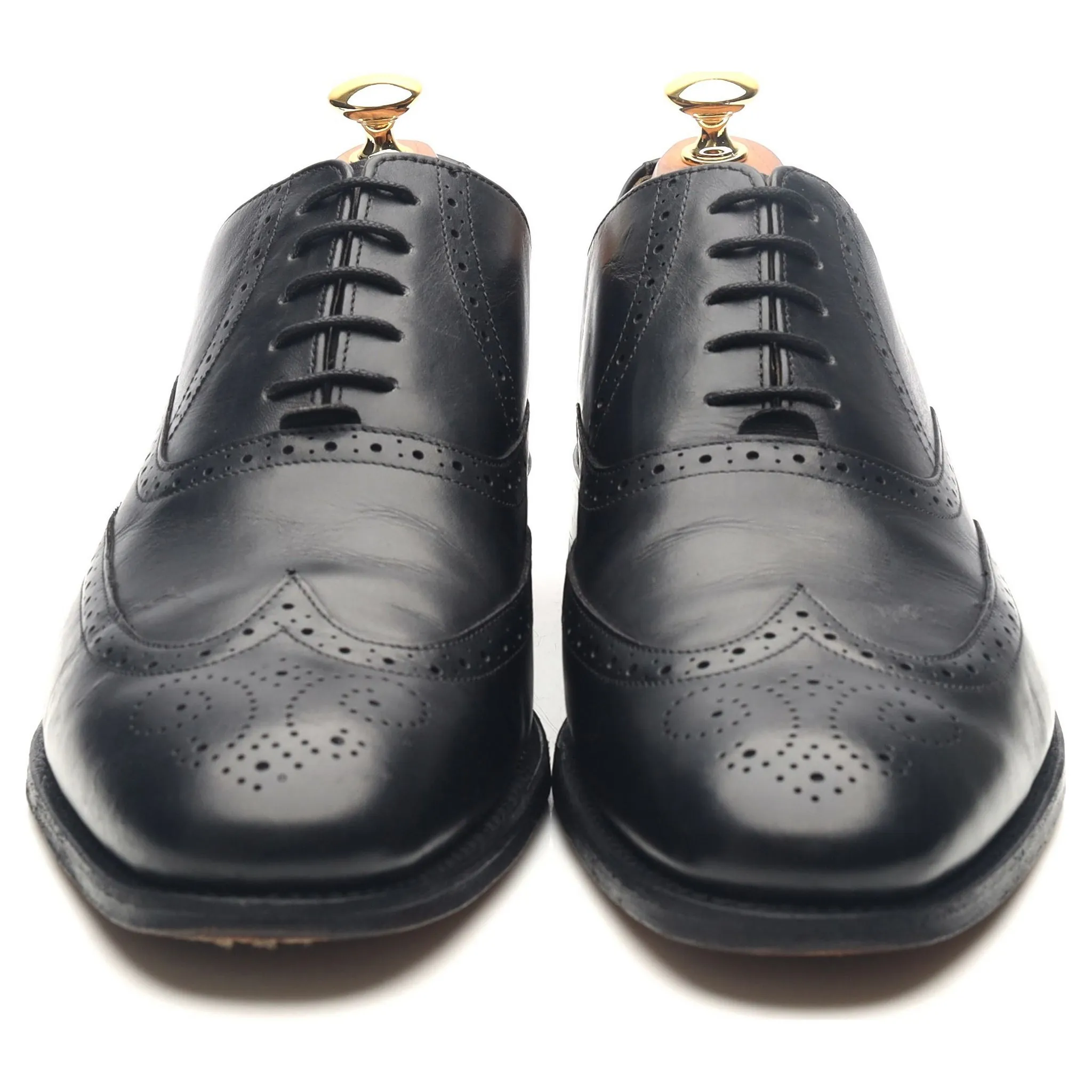 Black Leather Brogues UK 10 G