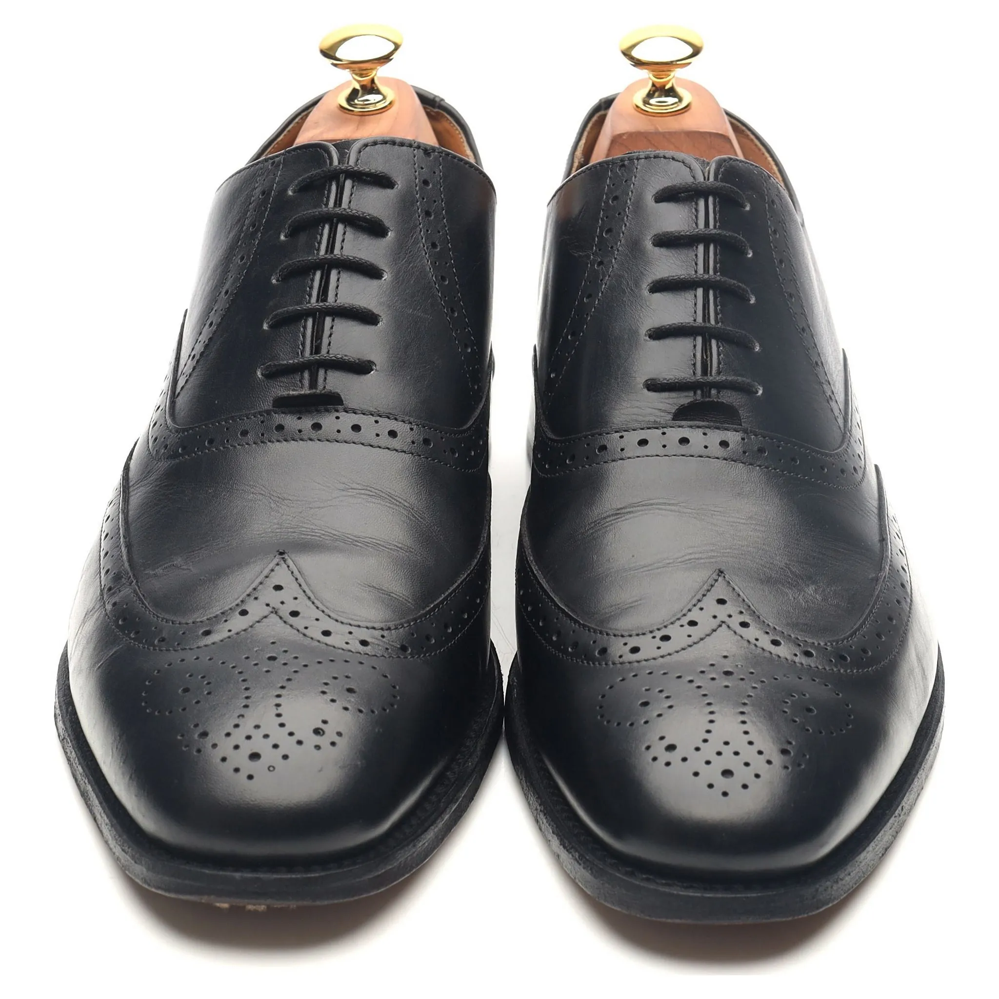 Black Leather Brogues UK 10 G