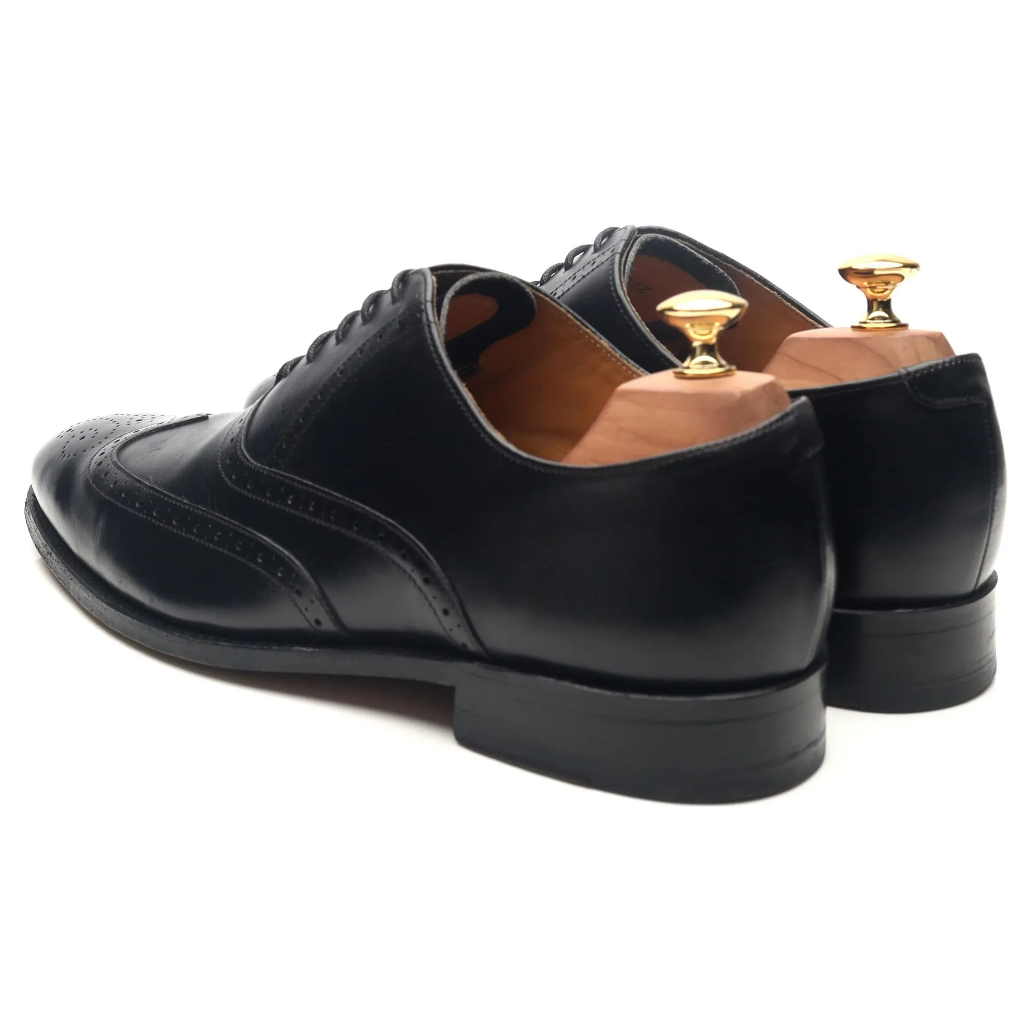 Black Leather Brogues UK 10 G