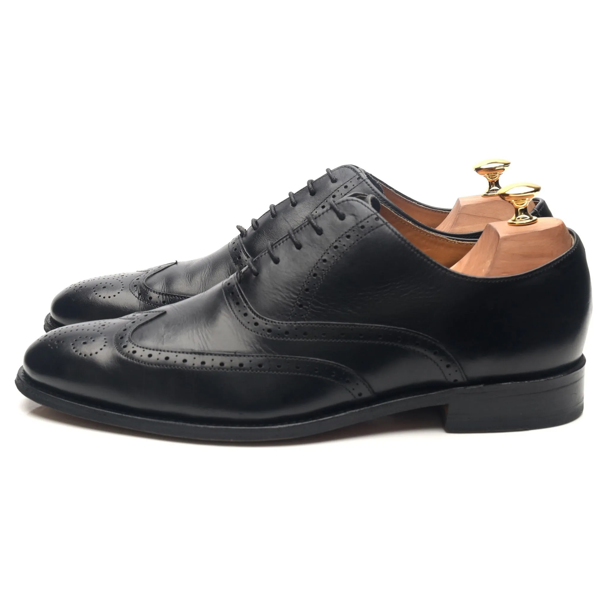 Black Leather Brogues UK 10 G