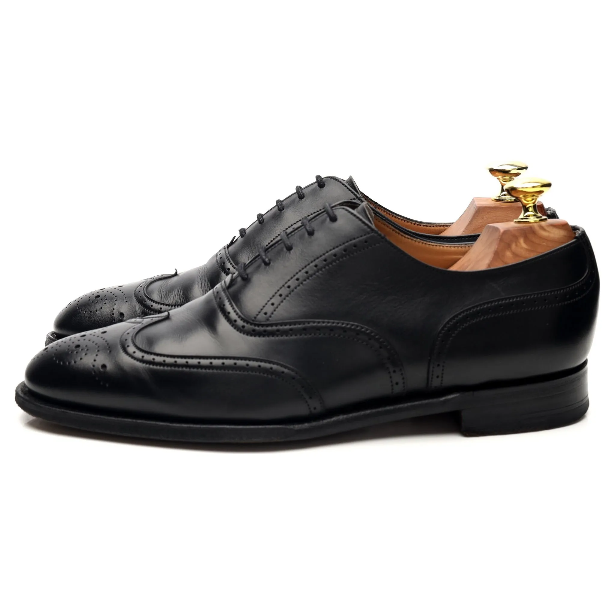 Black Leather Oxford Brogues UK 7 G