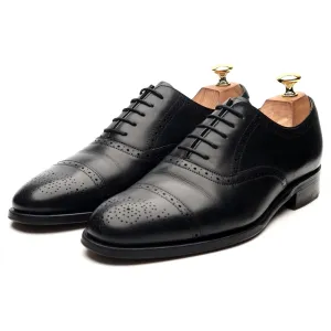 Black Leather Oxford Brogues UK 8 F