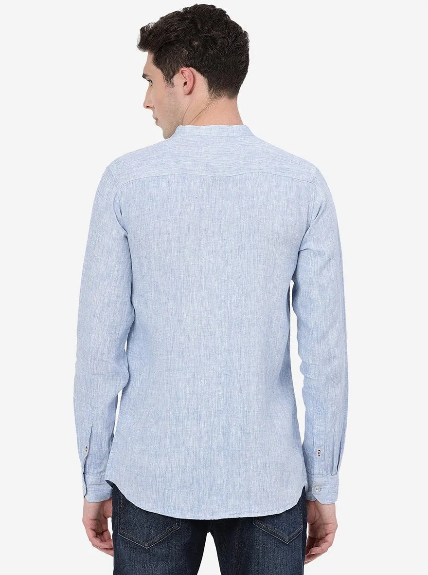 Blue Bell Solid Slim Fit Casual Shirt | JadeBlue