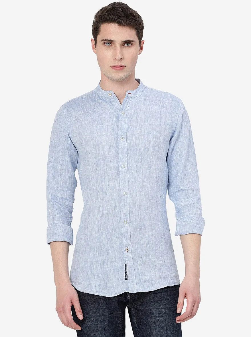 Blue Bell Solid Slim Fit Casual Shirt | JadeBlue