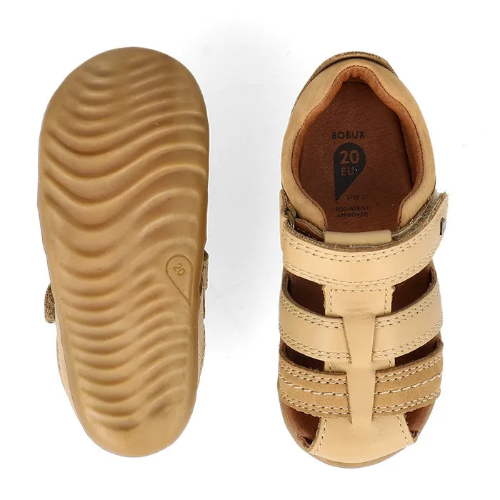 Bobux Step Up Todders Sandal Roam Parchment Beige 729220