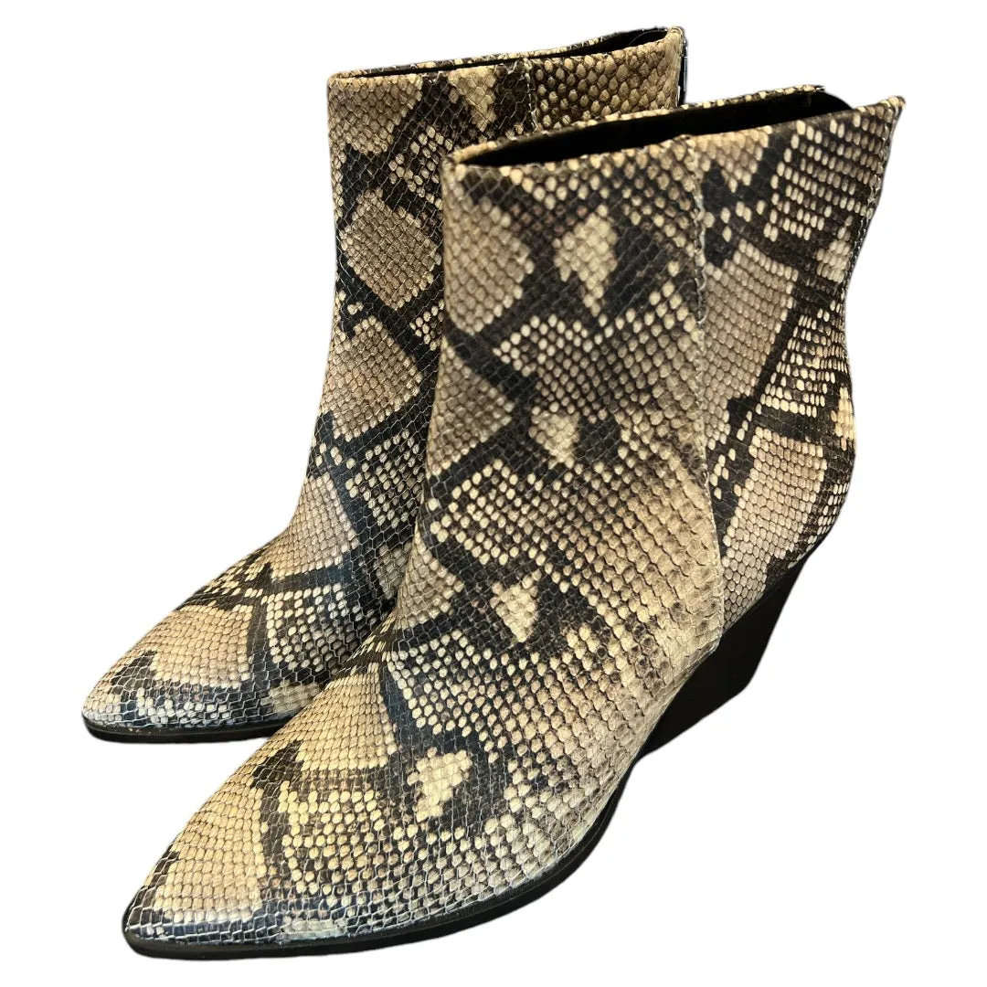 Boots Ankle Heels By Dolce Vita In Snakeskin Print, Size: 8