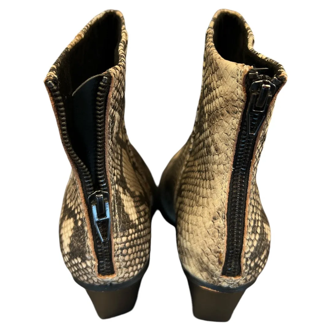 Boots Ankle Heels By Dolce Vita In Snakeskin Print, Size: 8