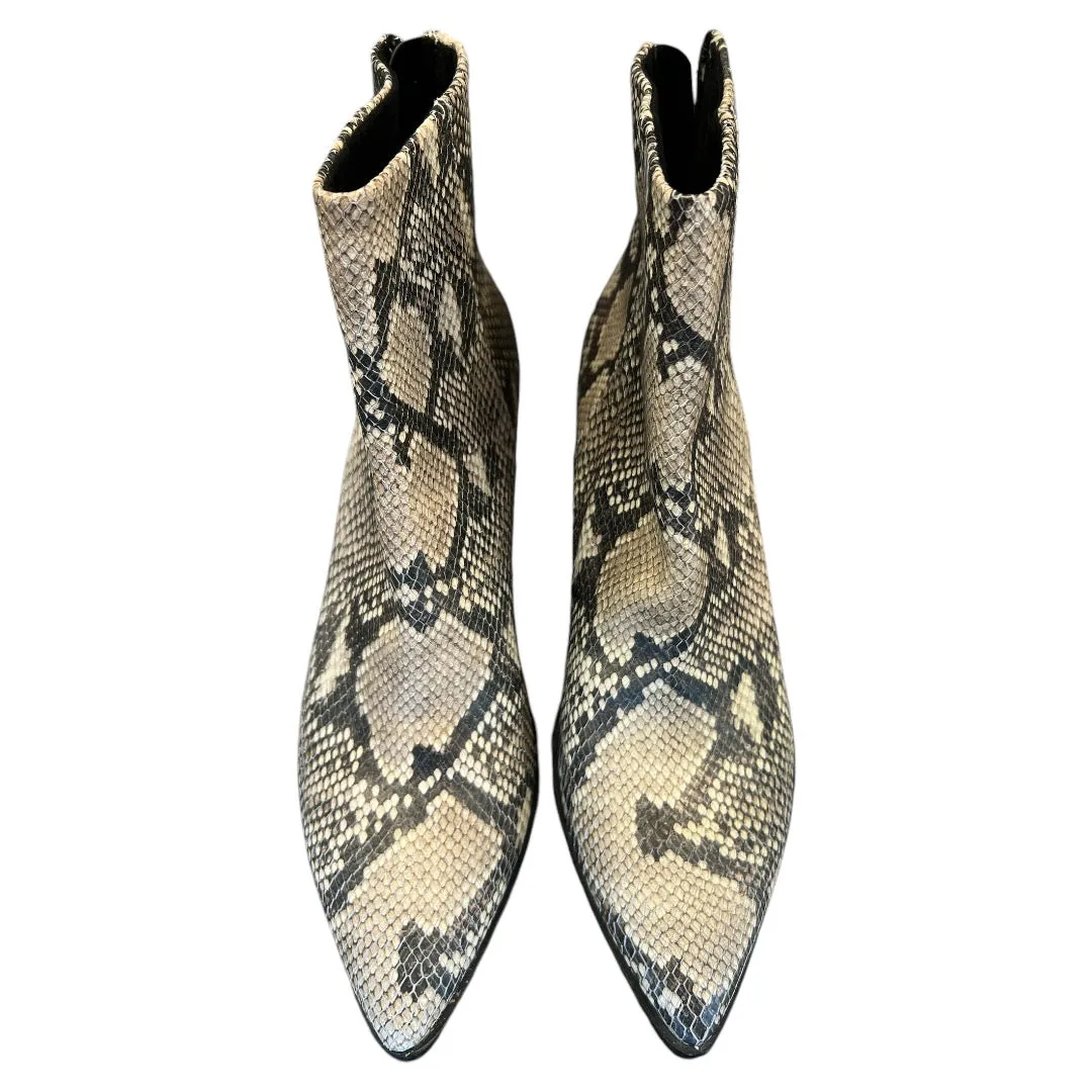 Boots Ankle Heels By Dolce Vita In Snakeskin Print, Size: 8