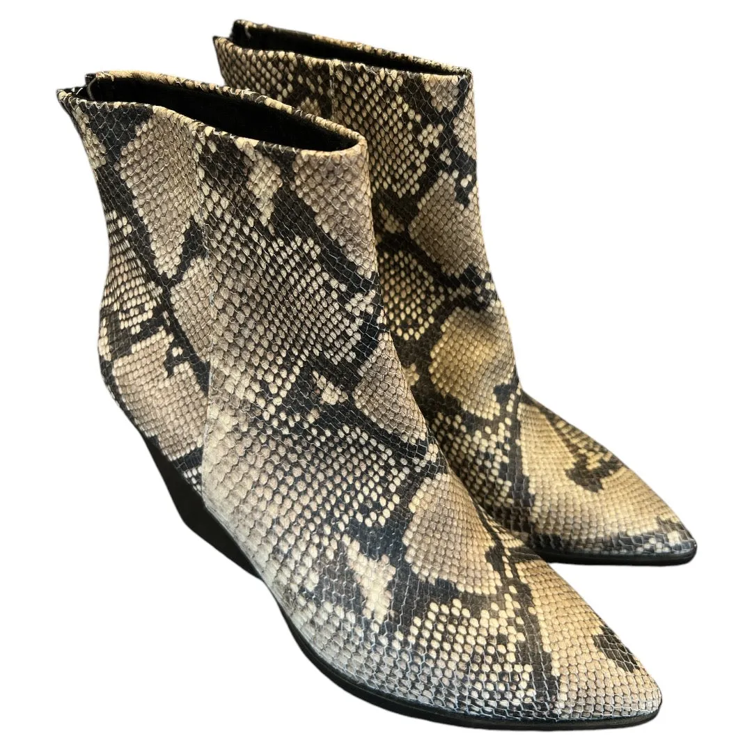 Boots Ankle Heels By Dolce Vita In Snakeskin Print, Size: 8