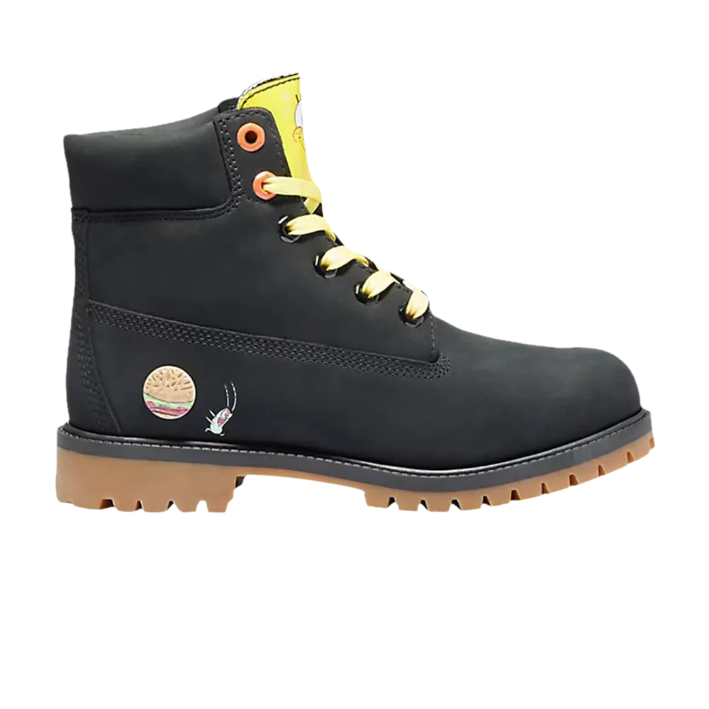 Boots SpongeBob SquarePants x 6 Inch Junior Timberland, black