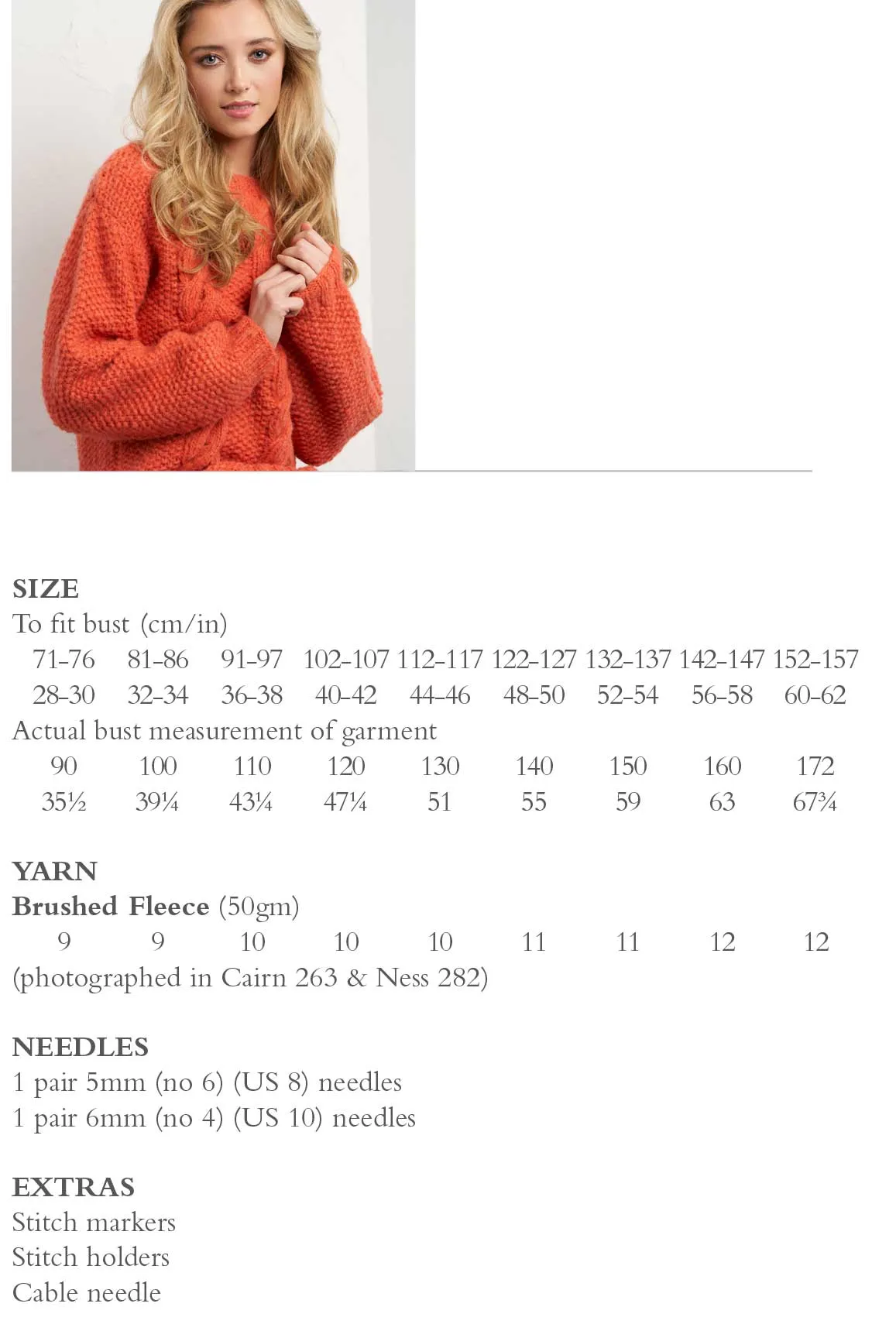 Bounty Sweater in Rowan Brushed Fleece - Digital Version RTP004-0009