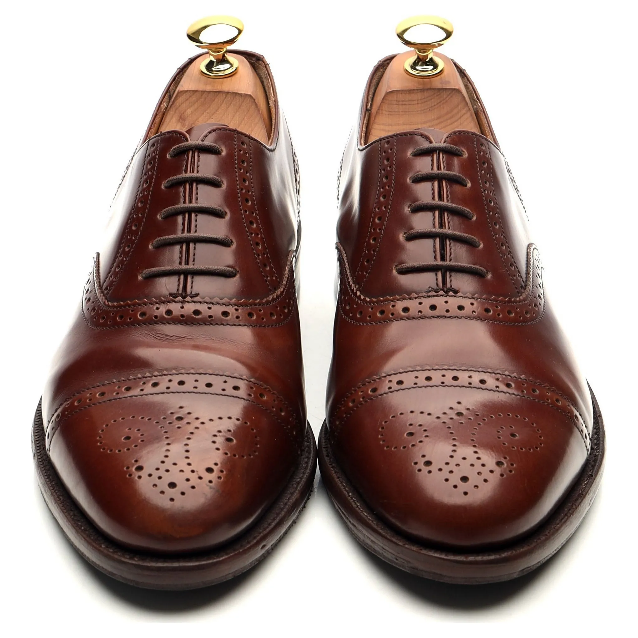 Brown Leather Oxford Brogues UK 6 G