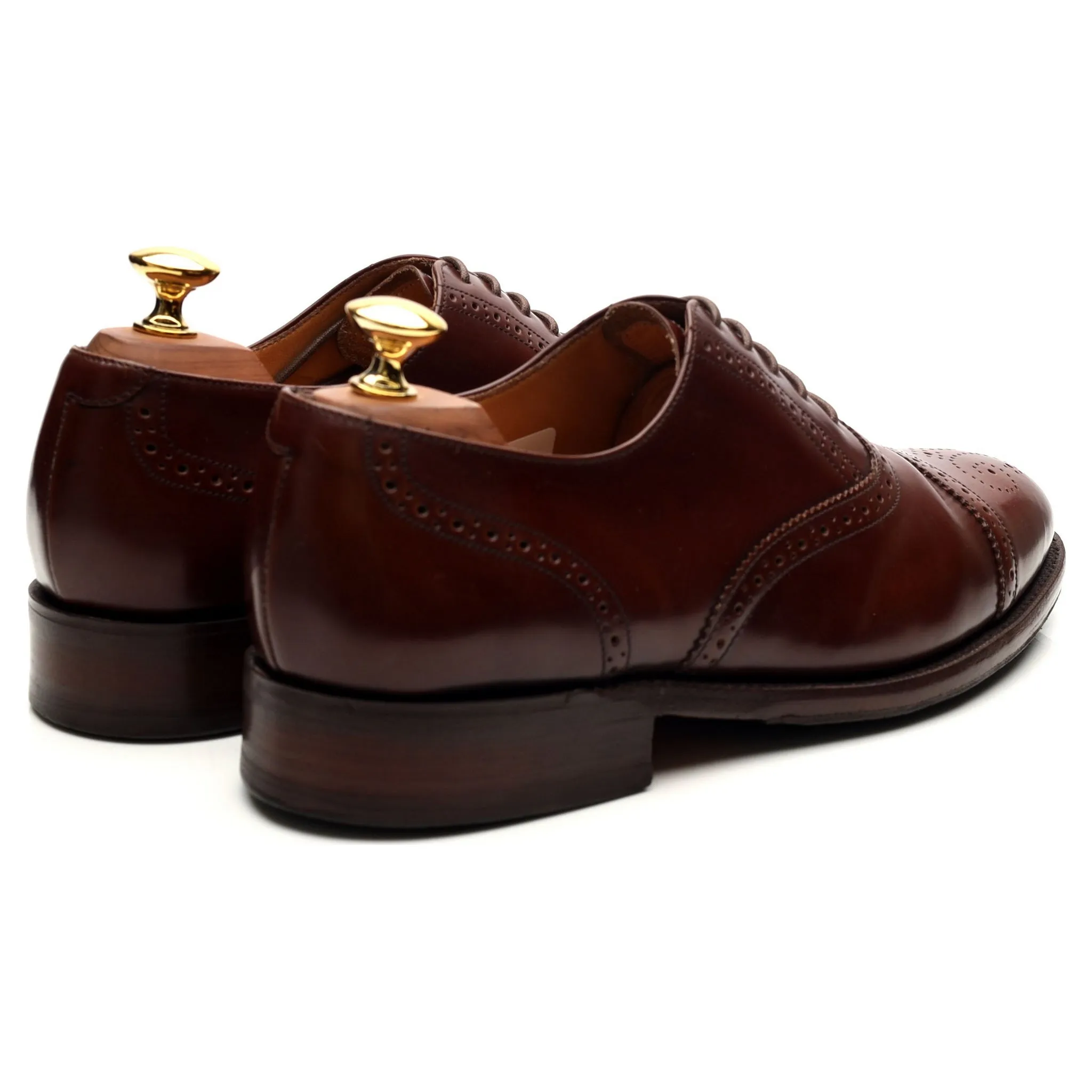 Brown Leather Oxford Brogues UK 6 G