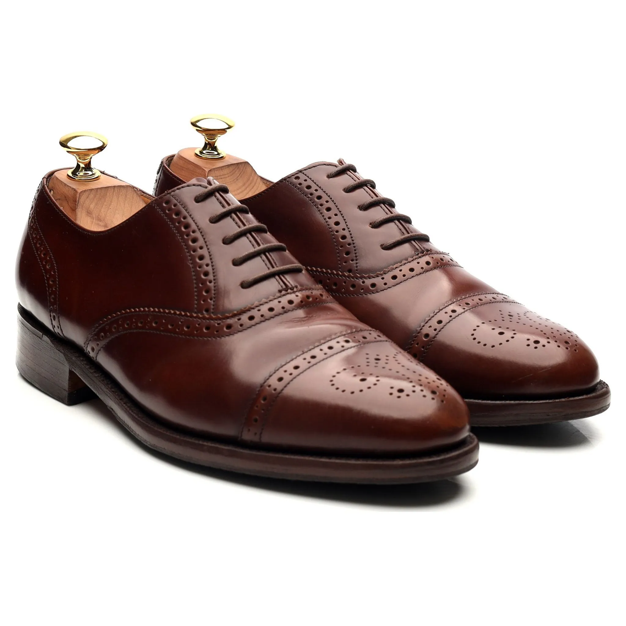 Brown Leather Oxford Brogues UK 6 G