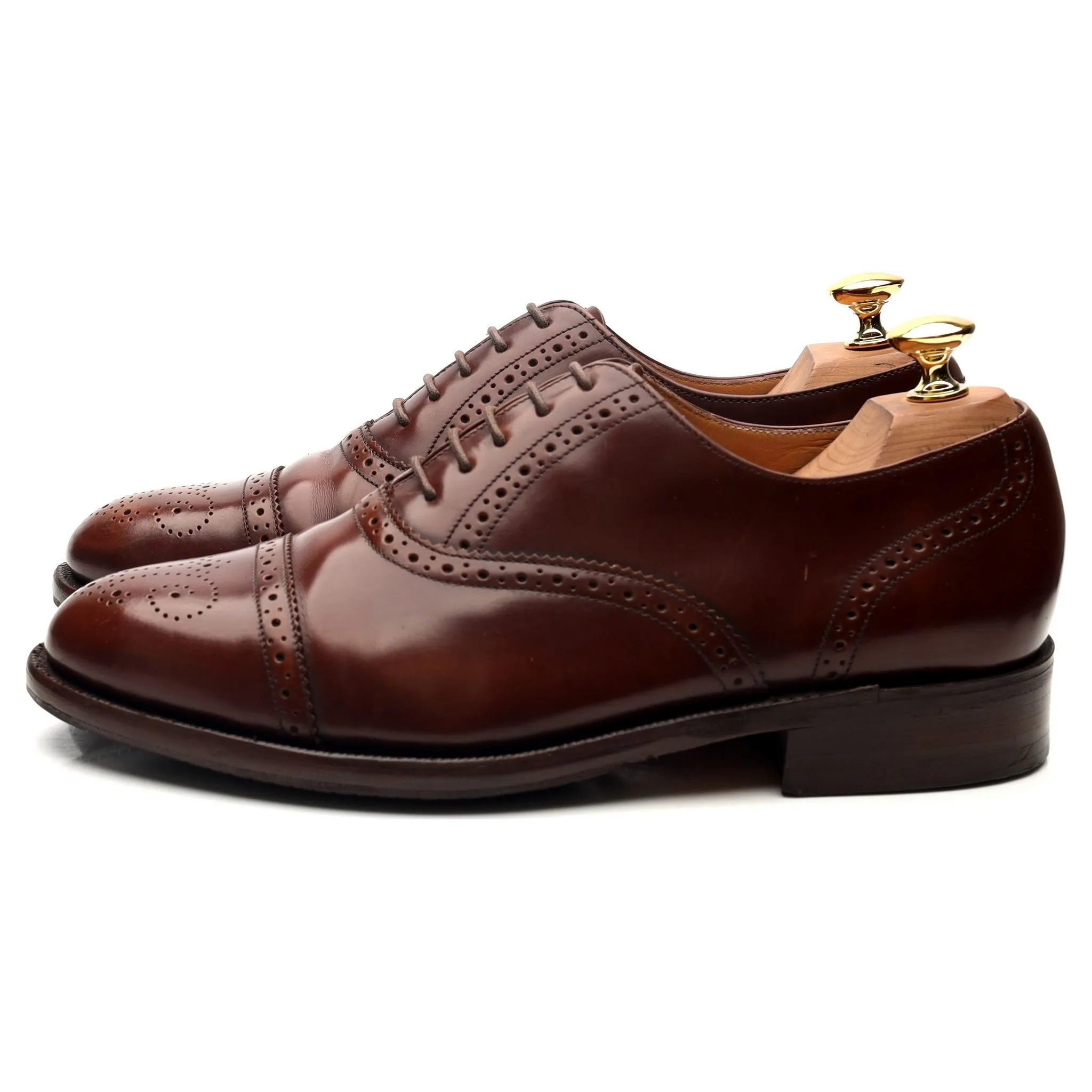 Brown Leather Oxford Brogues UK 6 G