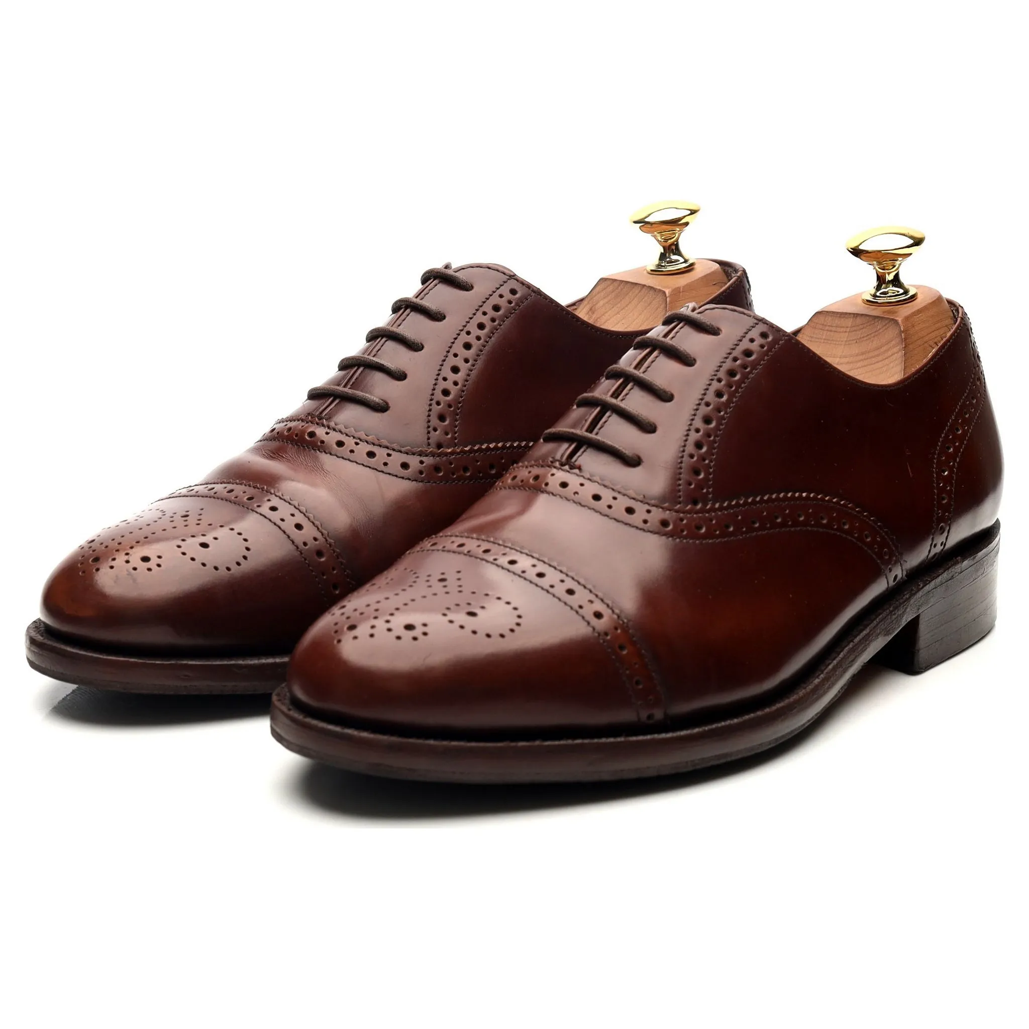 Brown Leather Oxford Brogues UK 6 G