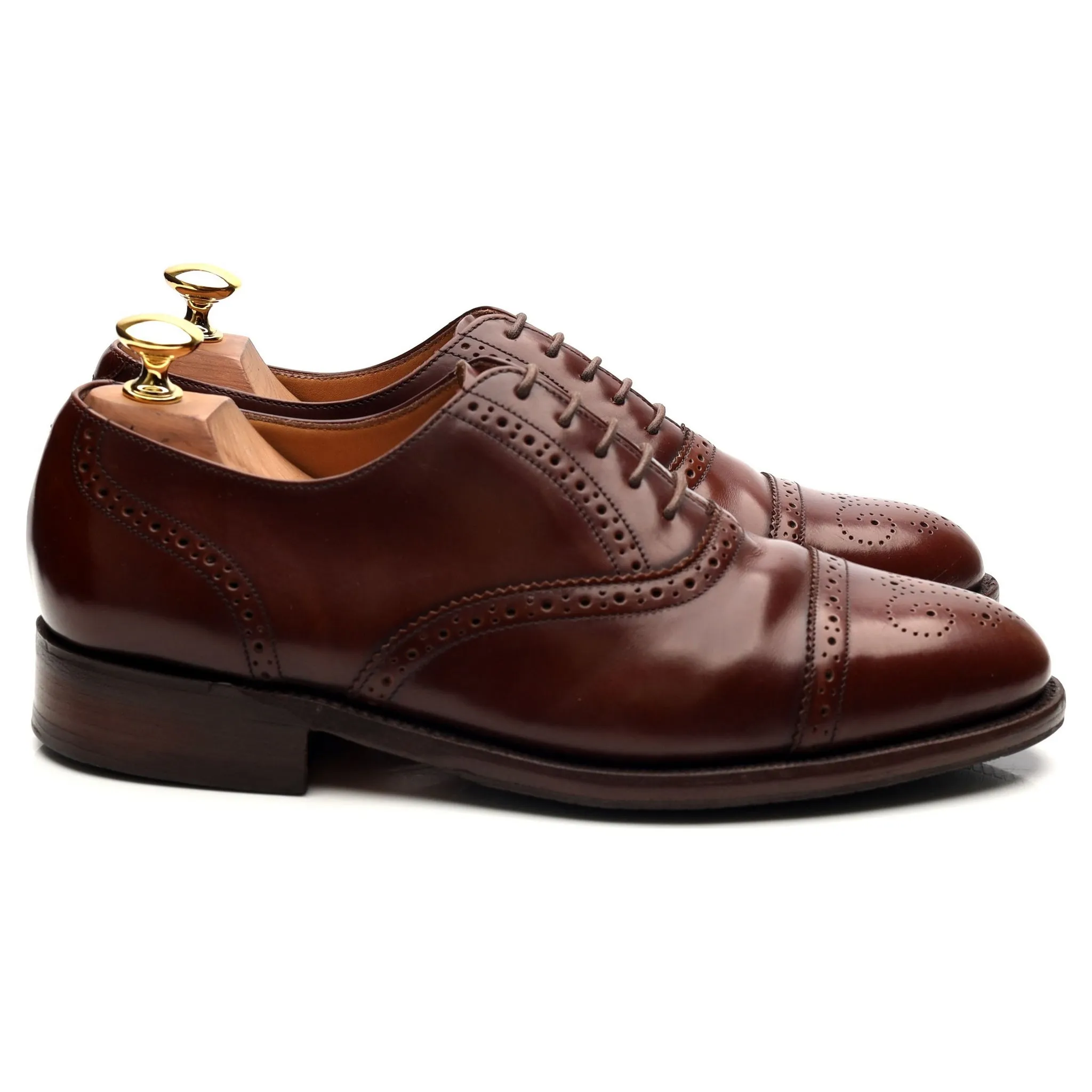 Brown Leather Oxford Brogues UK 6 G