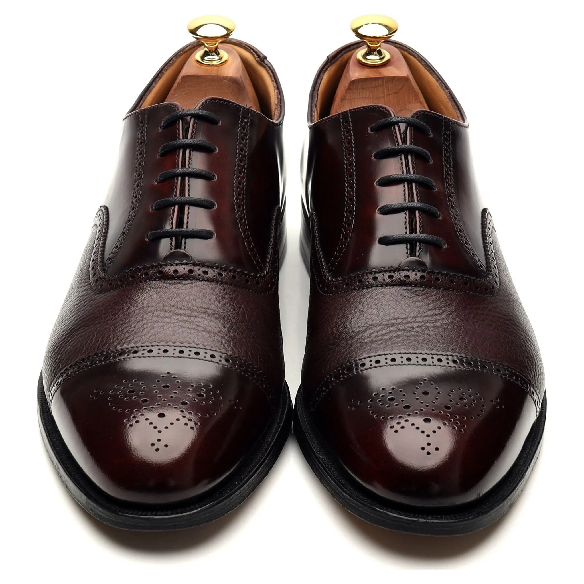 Burgundy Leather Oxford Brogues UK 9.5 G