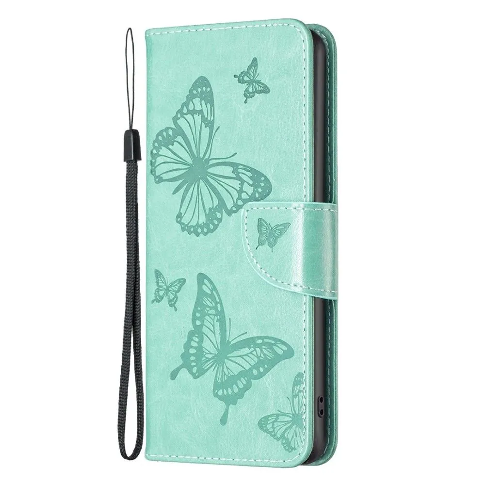 Butterfly Samsung Galaxy M33 5G flip case - Green