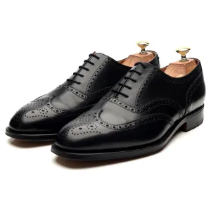 'Canterbury' Black Leather Brogues UK 8.5 F