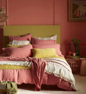 Canyon Pink 100% Linen Bed Linen