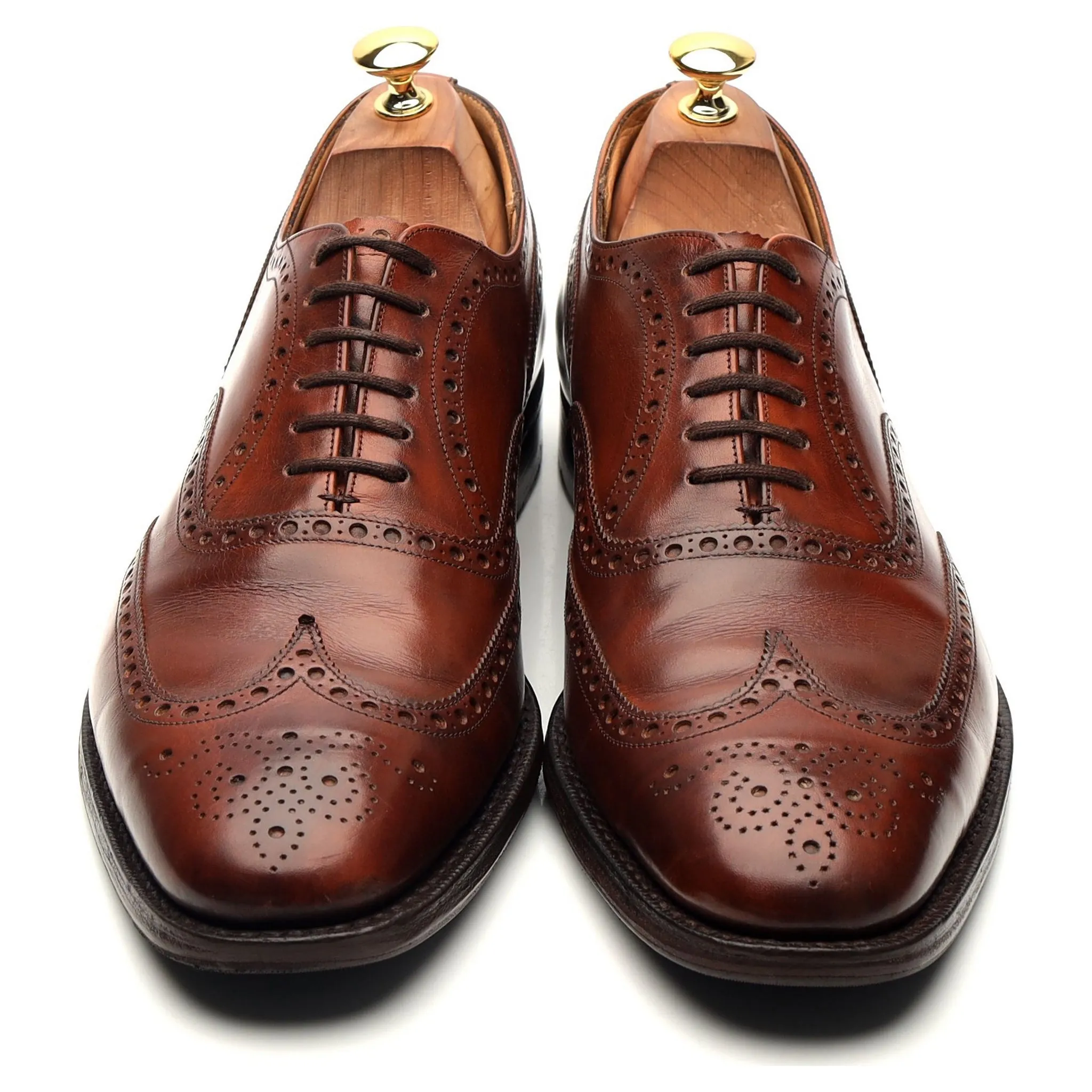 'Chetwynd' Tan Brown Leather Oxford Brogues UK 11 E