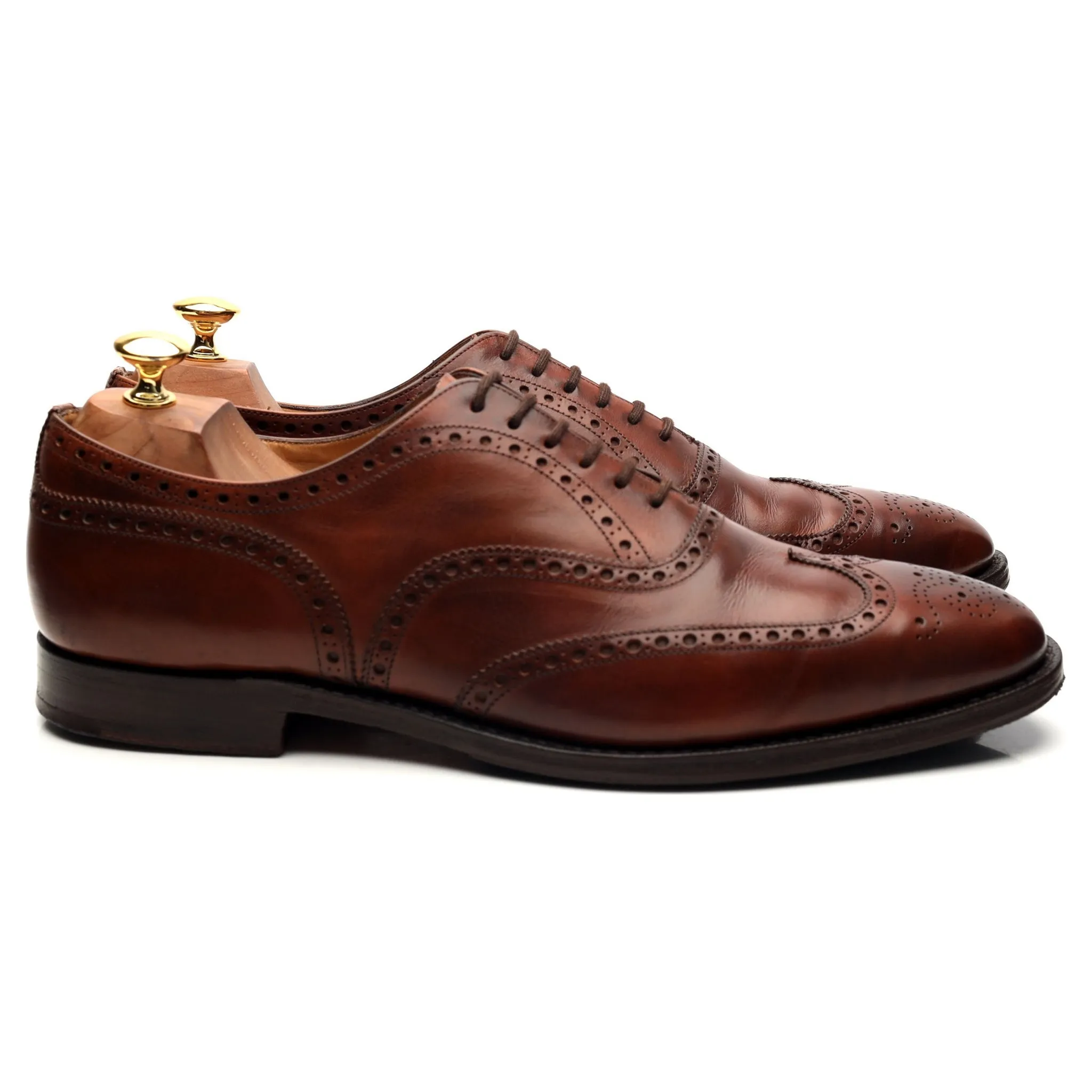 'Chetwynd' Tan Brown Leather Oxford Brogues UK 11 E