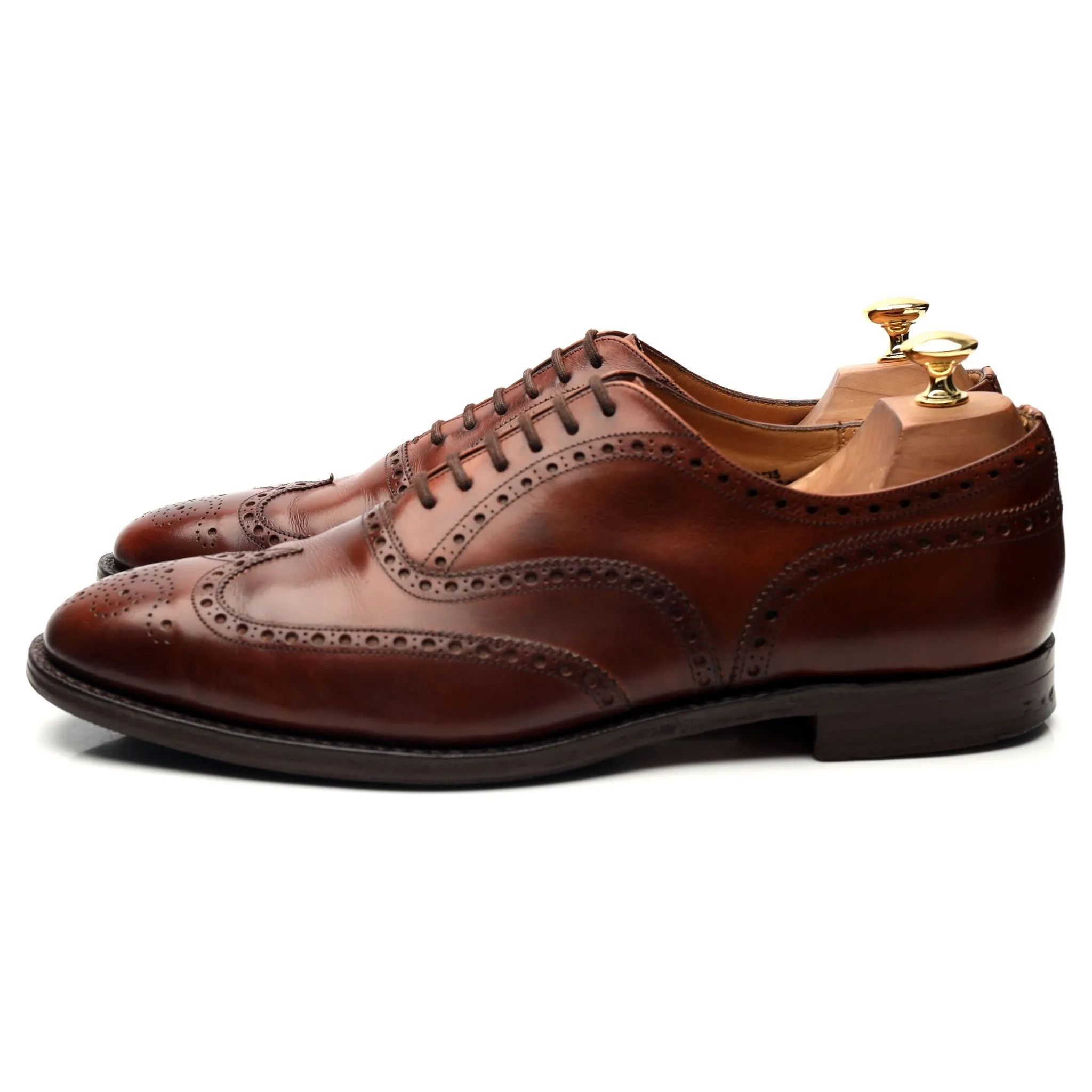 'Chetwynd' Tan Brown Leather Oxford Brogues UK 11 E