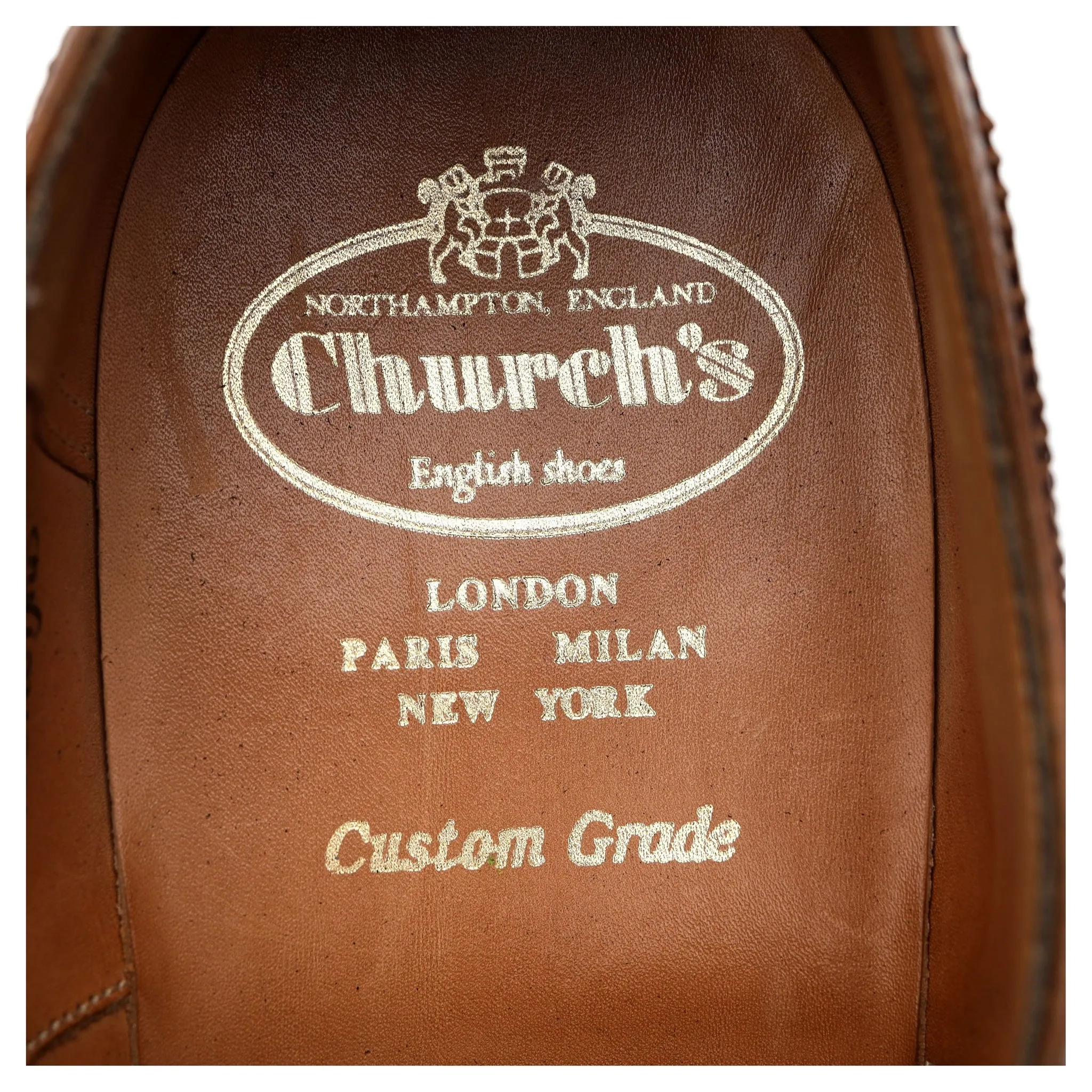 'Chetwynd' Tan Brown Leather Oxford Brogues UK 8 G