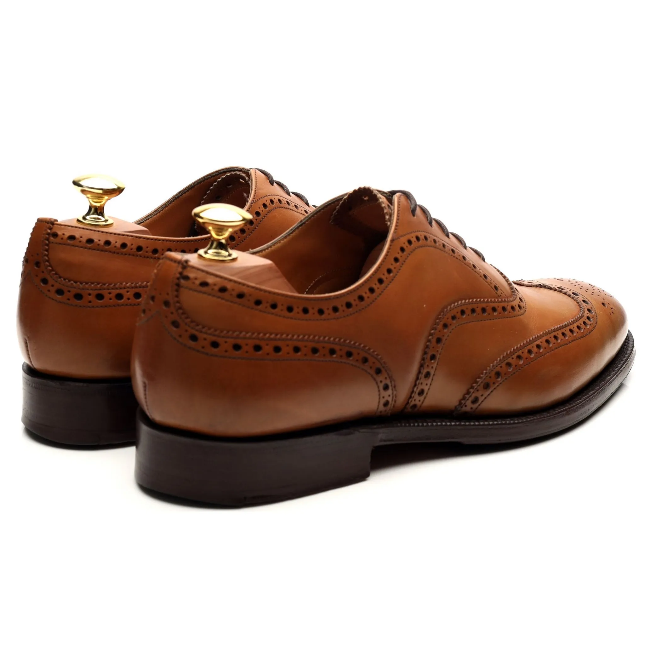 'Chetwynd' Tan Brown Leather Oxford Brogues UK 8 G