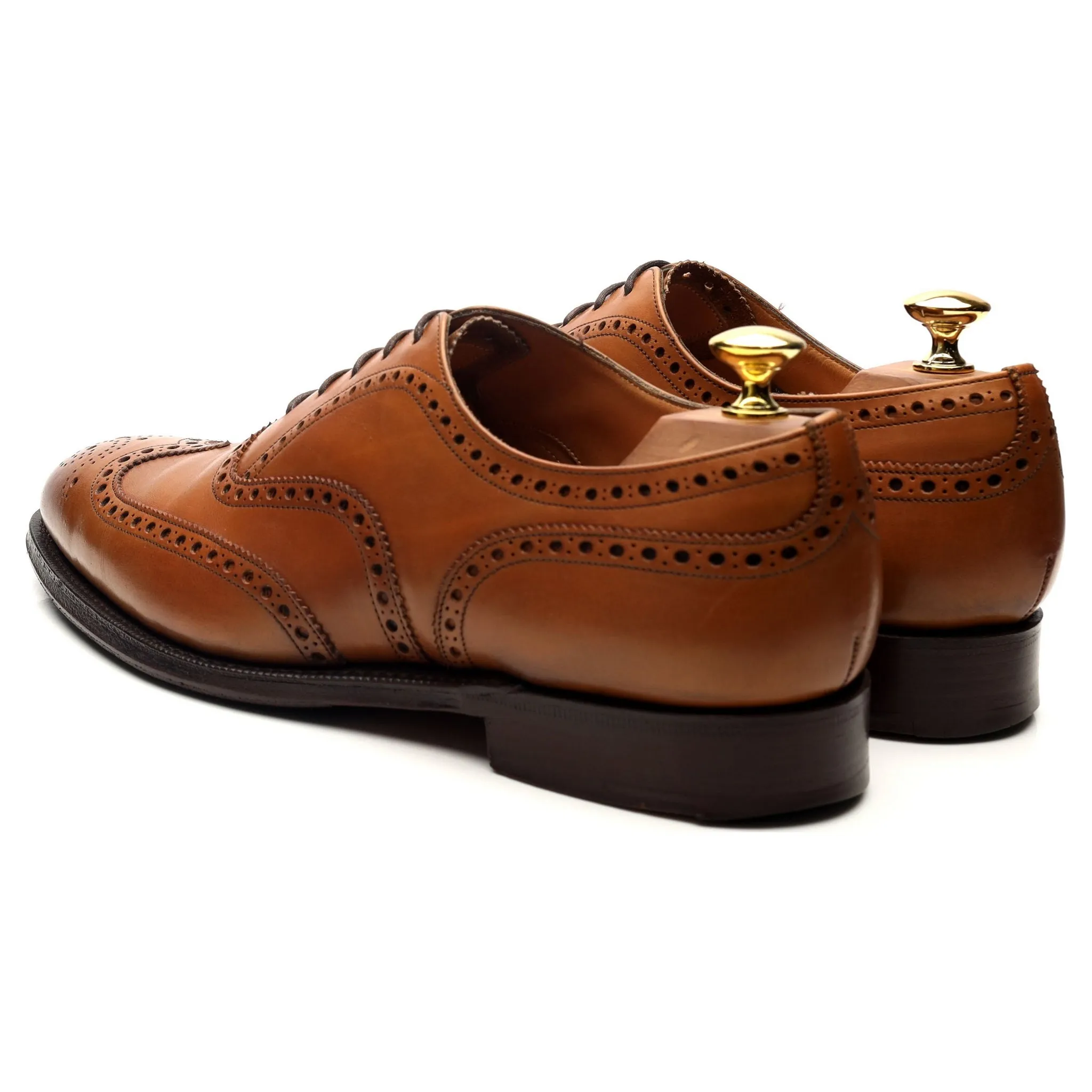 'Chetwynd' Tan Brown Leather Oxford Brogues UK 8 G