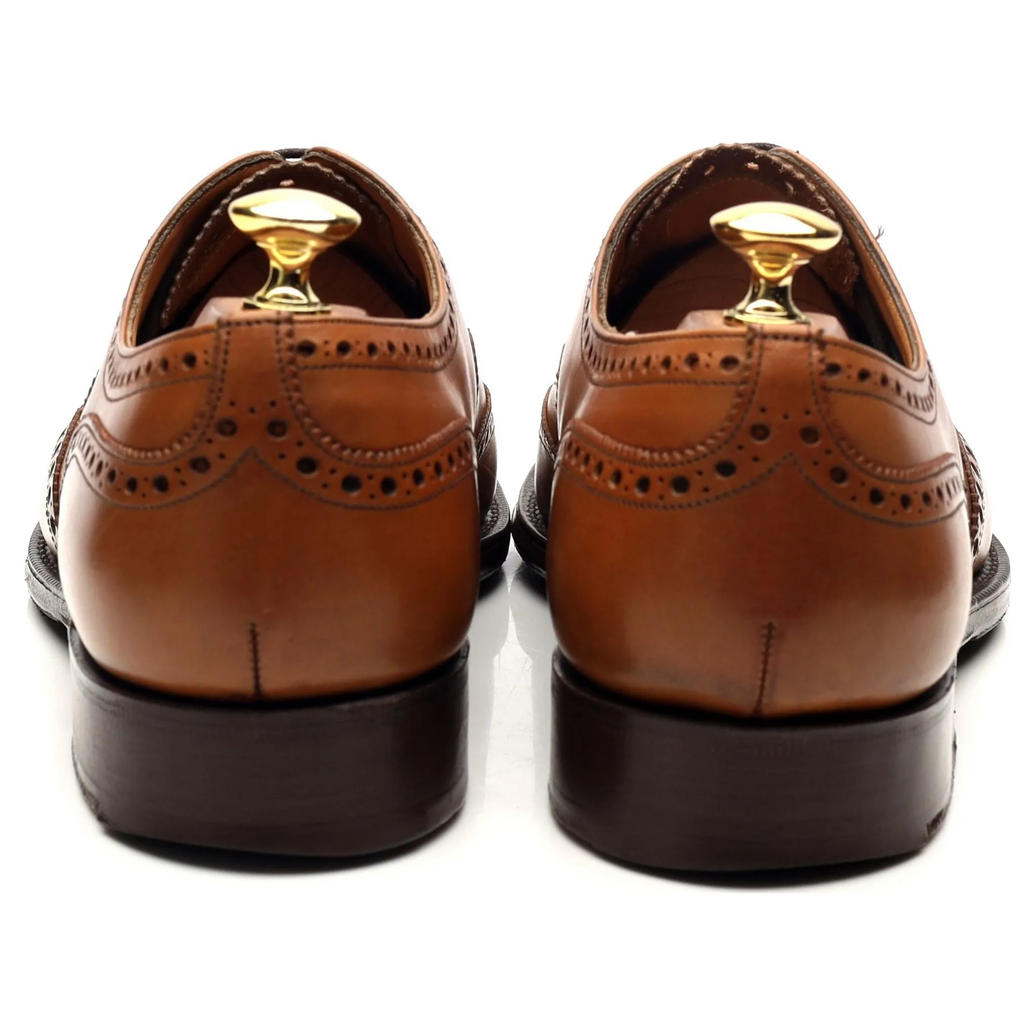 'Chetwynd' Tan Brown Leather Oxford Brogues UK 8 G