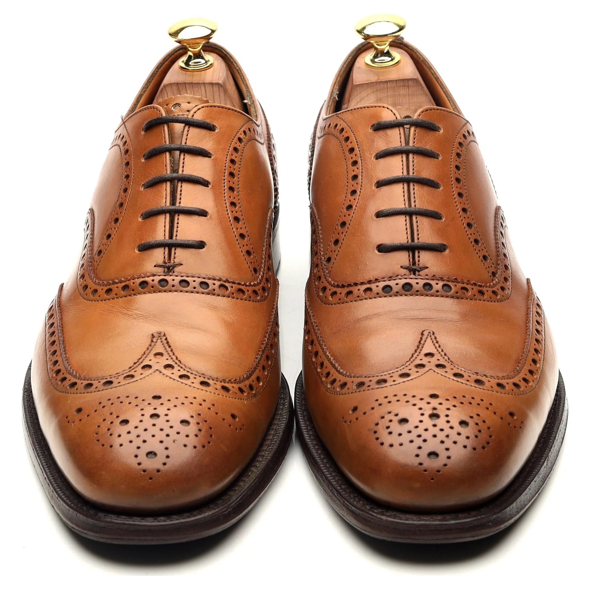 'Chetwynd' Tan Brown Leather Oxford Brogues UK 8 G