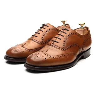 'Chetwynd' Tan Brown Leather Oxford Brogues UK 8 G