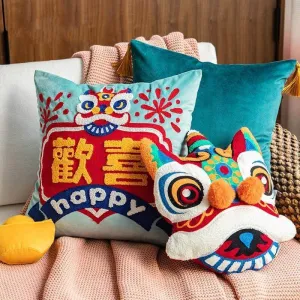 Chinese Traditional Dragon Pillow Covers