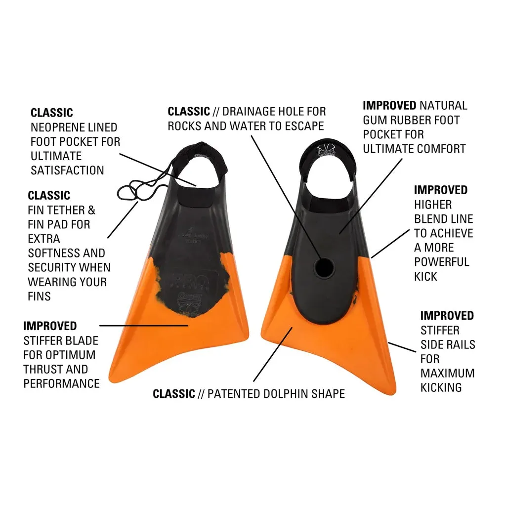 Churchill Swimfins Pro Makapuu - Black/Orange