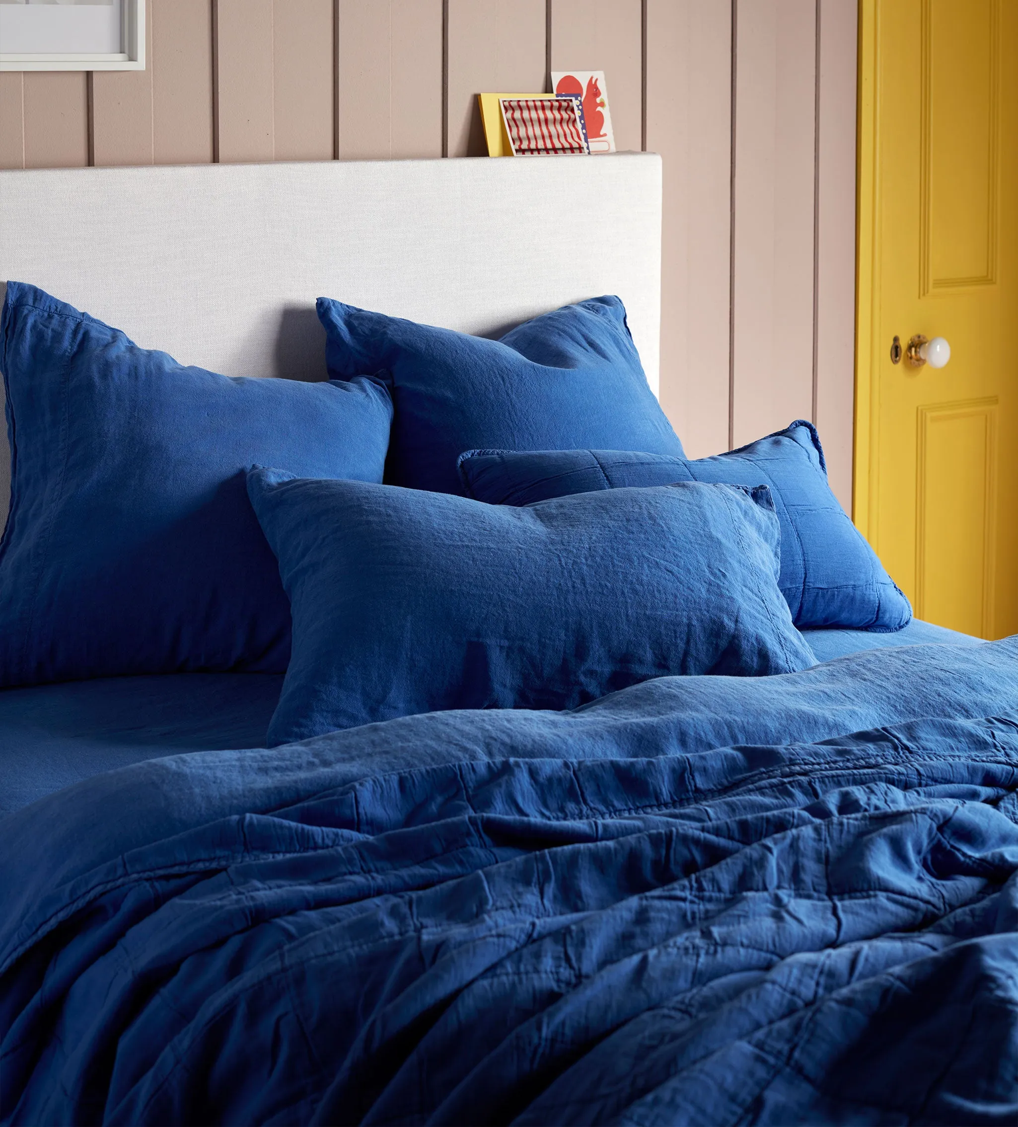 Cobalt 100% Linen Bed Linen